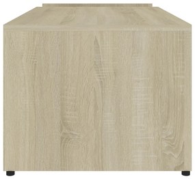 Sonoma tölgy színű szerelt fa dohányzóasztal 90 x 45 x 35 cm