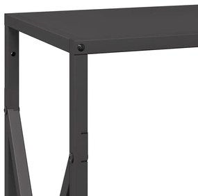 fekete hidegen hengerelt acél tűzifatároló 34x25x70 cm