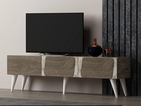 TV asztal/szekrény Sepiva (mramor + orech) . Akció -22%. 1095262