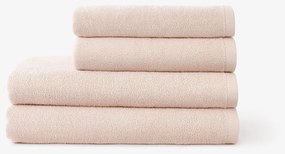 Goldea bordűr nélküli frottír törölköző és fürdőlepedő soft – világos rózsaszín 70 x 140 cm