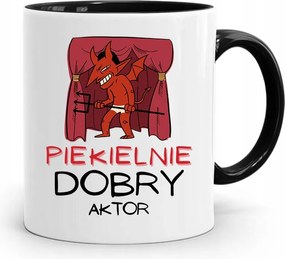 Színésznőnek Bögre Fekete Születésnapi Ajándék fényképes nyomtatással