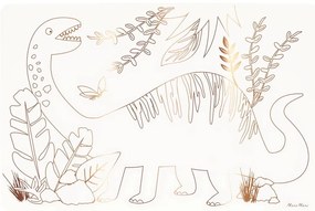 Papír tányéralátét szett 8 db-os 28x42.5 cm Dinosaurs – Meri Meri