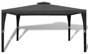 sötétszürke pavilon tetővel 3 x 4 m