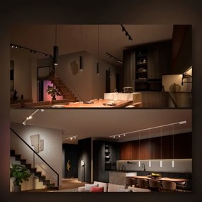 Philips-KÉSZLET 4xLED RGB Dimmelhető lámpa sínrendszerhez Hue LED RGB/20,8W/230V