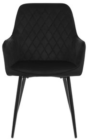 Fekete Bársony Étkezőszék. DCH-215 BK4