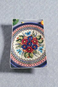 Törölköző 46*66cm konyhai mintás kerámia Boleszláv 149Art