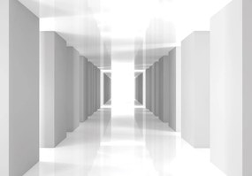 Fotótapéta Fehér folyosó modern minimalizmus és perspektíva 208x146 +ragasztó