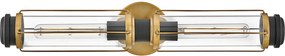 Hinkley lighting vintage fali lámpa masthead fekete sárgaréz átlátszó elshk-masthead2-hbbk IP44