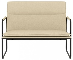 krémszínű szövet pad 100 x 64 x 80 cm