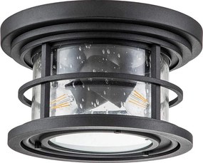 Feiss klasszikus loft vintage kültéri mennyezeti lámpa lighthouse fekete elsfelighthousefblk IP44