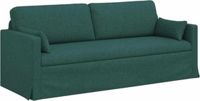 vidaXL Kanapé Sötétzöld 198 x 78 x 80 cm szövet