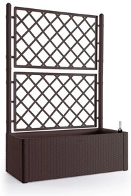 STEFANPLAST Önitató láda Natural Deluxe 90 l ráccsal/ráccsal, barna színben