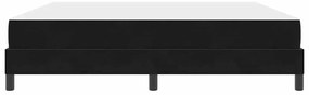Boxspring ágy matraccal matracmal Fekete 180 x 200 cm Bársony