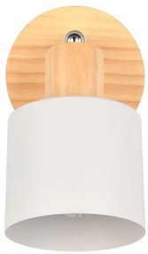 Fehér-natúr színű spotlámpa ø 9 cm Shanti – Trio