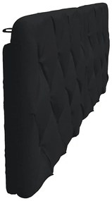 fekete szövet fejtámla párna 180 cm