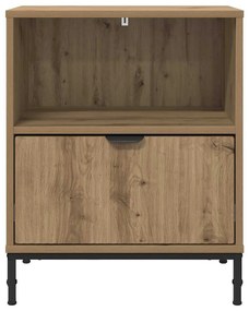 Éjjeliszekrények 2 pcs kézműves tölgy 49 x 36 x 61 cm Faanyag