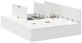 Ágykeret Fehér MDF Standard kétszemélyes Tárolóágy