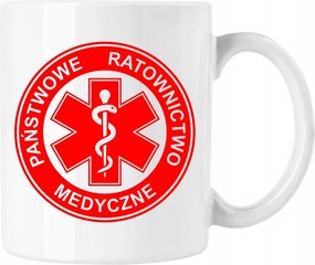 Orvosi mentő bögre 3 Fehér 330ml