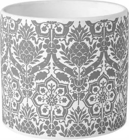 Kerámia virágtartó, szürke, virágtartó 12,5 cm