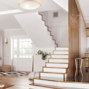 Mennyezeti lámpa NATURAL SLIM 3xE27/60W/230V ø 47 cm fenyő