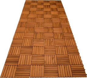 Deuba Fa padlólapok Quatro mozaik - készlet 11 db, 30x30 cm
