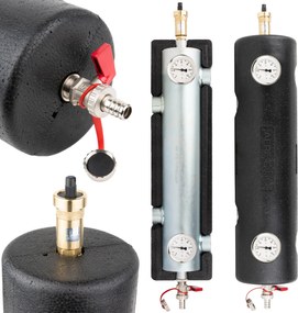 Blh 801 Hőszigetelt Hidraulikus Tengelykapcsoló Készlet 70 Kw-os Afriso Kályha Kazánhoz