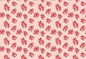 Fotótapéta - Piros levéllenyomatok (147x102 cm)