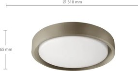 Brilagi - LED mennyezeti lámpa MATTEO LED/24W/230V átm. 31 cm taupe