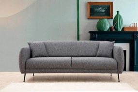 Design 3 személyes kanapé Eilika 214 cm szürke