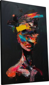 Vászonkép Modern Színes divatos Nő otthon nappali szoba 60x90