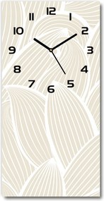 Üveg falióra Virágszirmok 30x60 függőleges