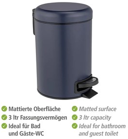 Acél pedálos szemetes 3 l Leman – Wenko