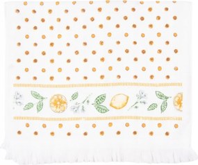 Lemons &amp; Leafs frottír konyhai törölköző citromokkal 40x66 cm