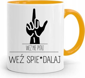 Sárga Vicces Bögre Vicces Vigyél Egyet A Siessel!