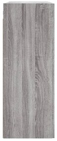 szürke sonoma szerelt fa fali szekrény 69,5 x 34 x 90 cm