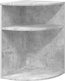 vidaXL Végasztal Beton Szürke 39,7 x 39,7 x 60 cm Faanyag