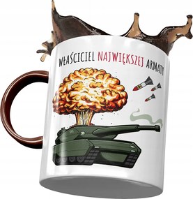 Bögre Bordó Vicces Legnagyobb Ágyú Nyomtatott Fotóval