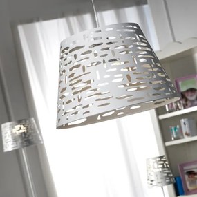 ONLI - Csillár zsinóron RICKY 1xE27/15W/230V átm. 40 cm fehér