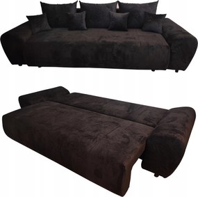 Kanapé Összecsukható Nappali Alvás Funkció Cord Tároló Rugó Kordbársony