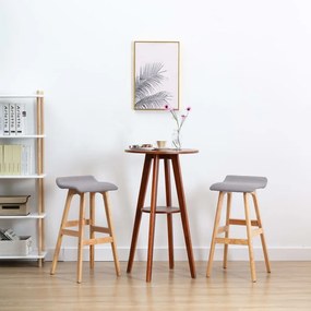 2 db világosszürke szövet bárszék