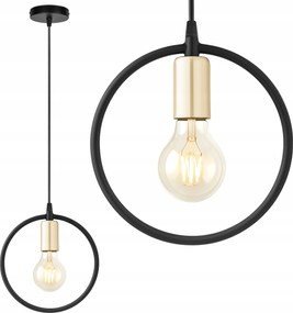 Függő mennyezeti lámpa modern csillár Plafon fekete arany prémium E27