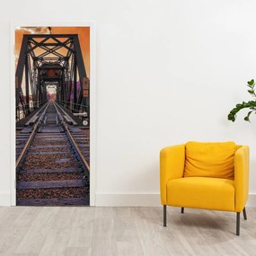 Fotótapéta ajtóra - Vasúti híd (95x205cm)