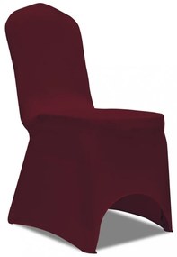 Szék Burkolat Nyújtható Burgundi 6 db