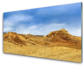 Modern üvegkép Desert Hills Landscape 100x50 cm