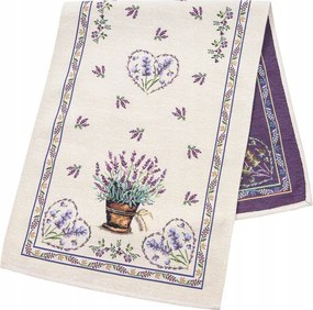 Futópad 37 x 100 cm Lilac lila abrosz levendula asztalra, komódra