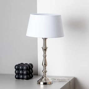 Brilagi - CERIA asztali lámpa 1xE27/60W/230V átm. 25 cm fényes króm/fehér