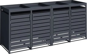 STILISTA  Szekrény 4 szemetesre 264 x 124 x 80 cm antracit