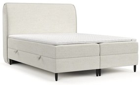 Krémszínű ágyneműtartós boxspring ágy 180x200 cm Melba – Maison de Rêve