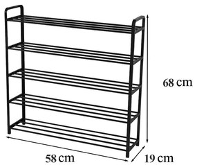 Cipőtartó LCT-02 fekete