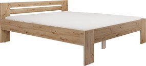 Ágy, 180x200, artisan tölgy, BASIS